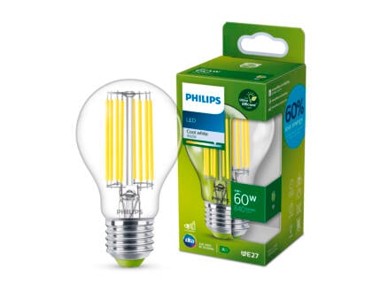 Philips LED peerlamp filament E27 4W koel wit