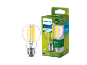 Philips LED peerlamp filament E27 5,2W koud wit