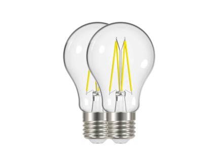 Select Plus LED peerlamp filament E27 6,7W warm wit 2 stuks 1