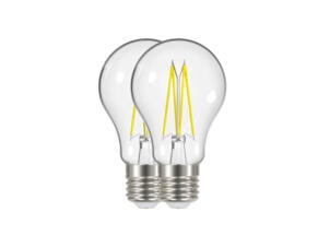 Select Plus LED peerlamp filament E27 6,7W warm wit 2 stuks