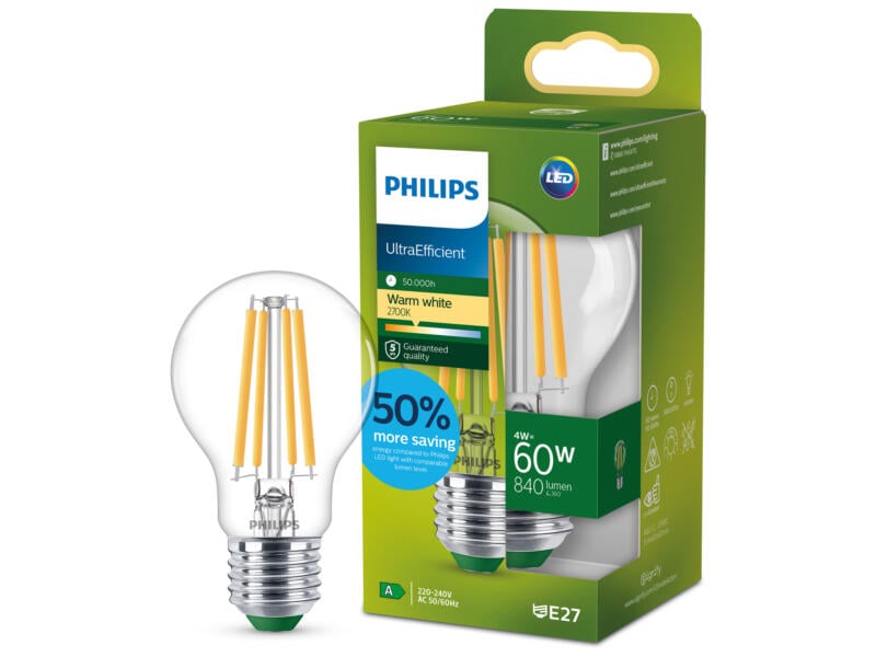 Philips LED bulb filament 60W E27 EELA ww