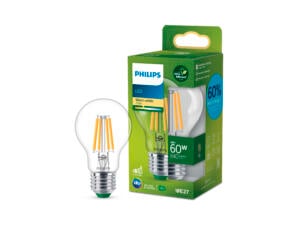 Philips LED peerlamp filament E27 60W warm wit