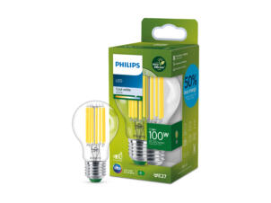 Philips LED peerlamp filament E27 7,3W koud wit