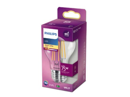 Philips LED peerlamp filament E27 8,5W 1