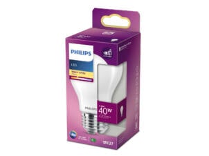 Philips LED peerlamp mat glas E27 4,5W