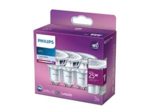Philips LED spot GU10 2,7W koud wit 3 stuks