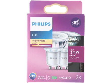 Philips LED spot GU10 3,5W 2 stuks 1