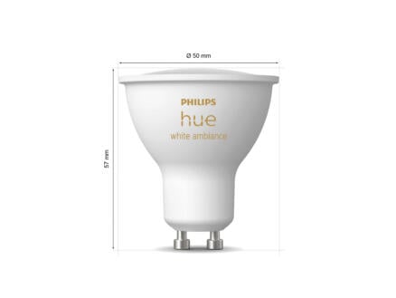 Philips Hue LED spot GU10 4,3W dimbaar
