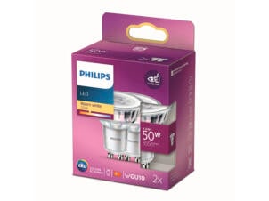 Philips LED spot GU10 4,6W 2 stuks