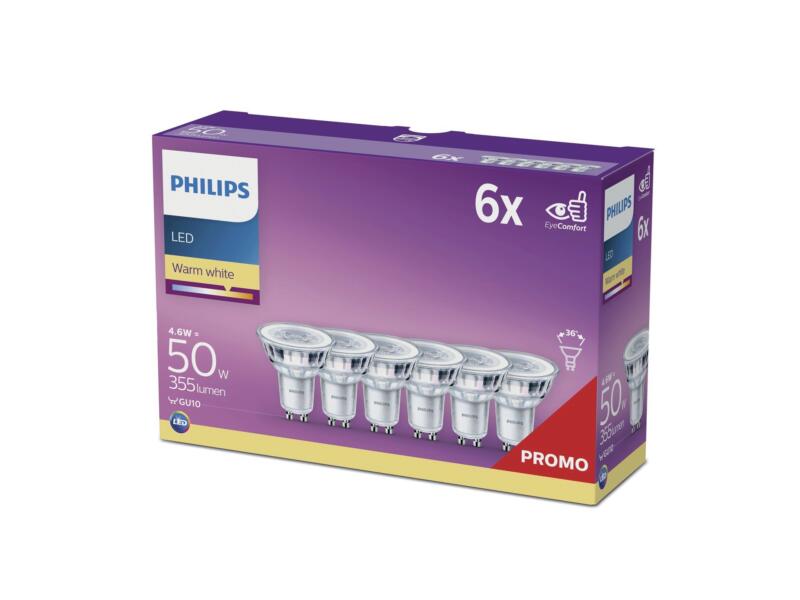 Philips LED spot GU10 4,6W 6 stuks