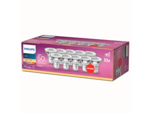 Philips LED spot GU10 4,6W warm wit 10 stuks