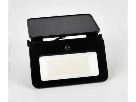 LED straler solar met sensor zwart
