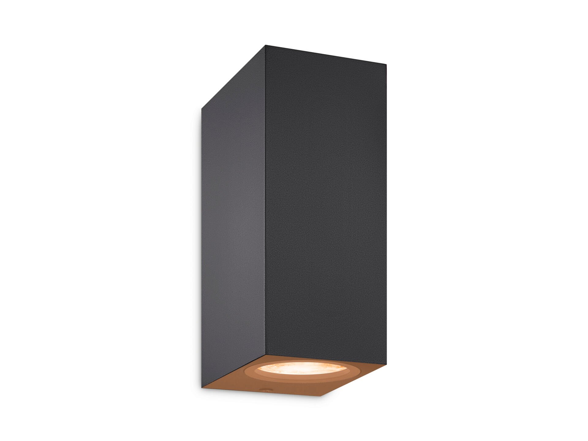 LED wandlamp GU10 2x5 W zwart