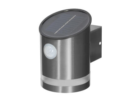 EZ Solar LED wandlamp solar 50lm zilver 1