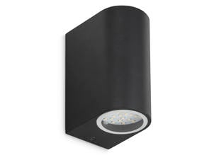 Prolight LED wandlamp up/down 2x3W zwart