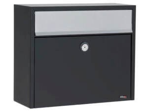 Allux LT 150 brievenbus eurolock gegalvaniseerd staal zwart