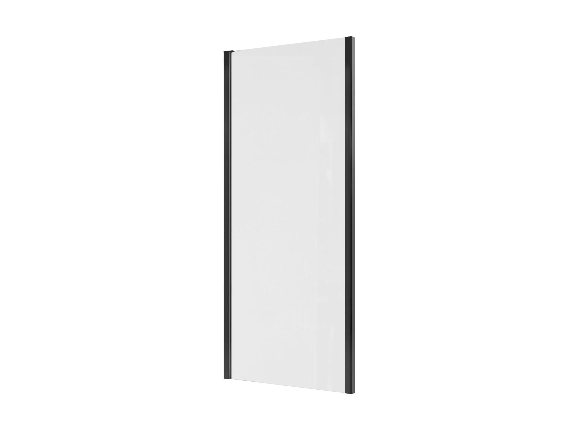 Laja paroi fixe 76,5-79x200 cm extensible verre clair noir