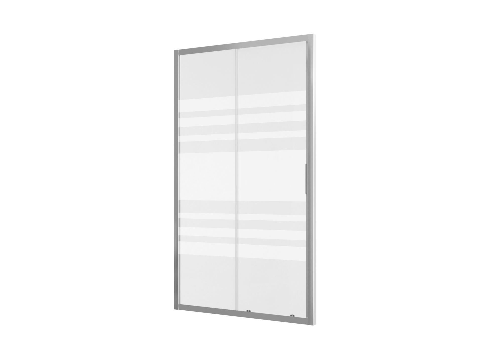 Allibert Laja porte de douche coulissante 136-141x200 cm extensible verre sérigraphié chrome