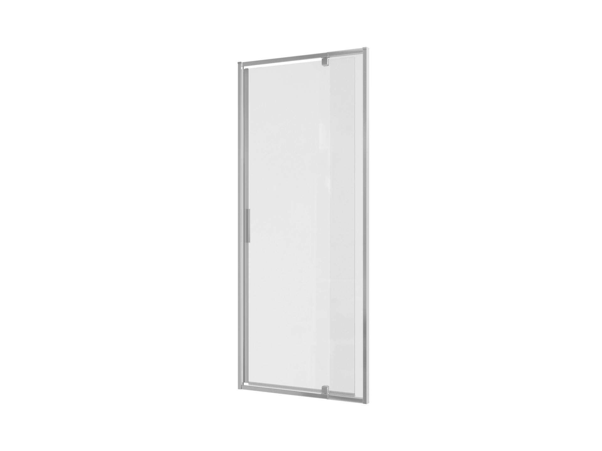 Allibert Laja porte de douche pivotante 68-81x200 cm extensible verre clair chrome