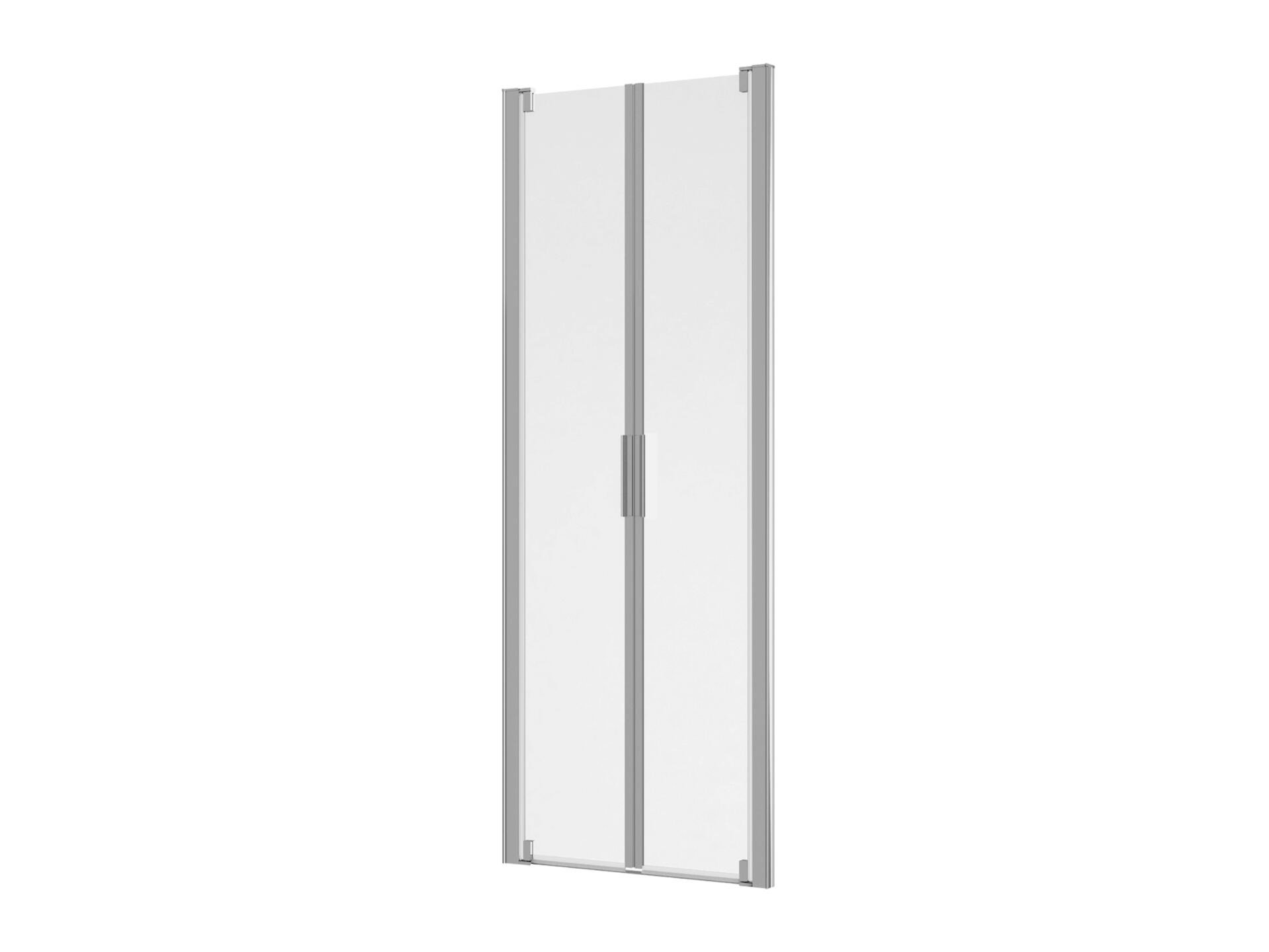 Allibert Laja porte de douche pivotante 86-91x200 cm 2 portes verre clair chrome