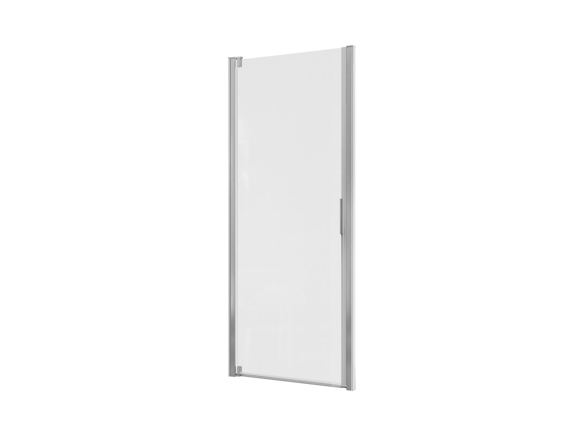 Allibert Laja porte de douche pivotante 86-91x200 cm extensible verre clair chrome