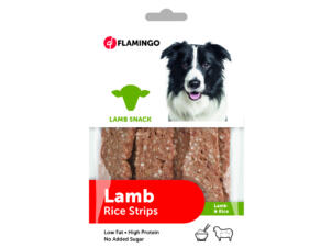 Flamingo Lamb Snack Rice Strips hondensnack lam/rijst 85g