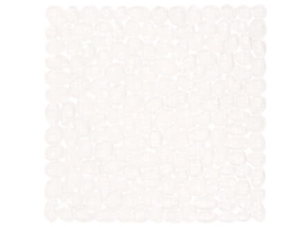 Differnz Lapis tapis de bain antidérapant 54x54 cm blanc 1