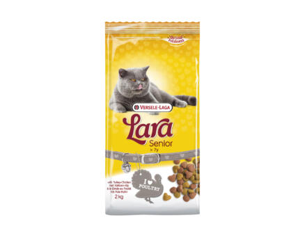 Lara Lara Senior kattenvoer kalkoen-kip 2kg 1