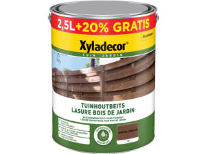 Xyladecor Lasure bois de jardin mat 3l chêne clair