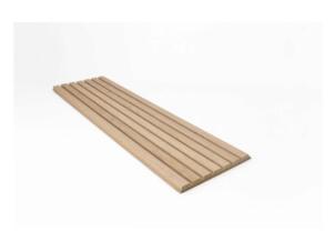 Latt panneau mural avec 7 lattes 277x30 cm 1,66m² 20mm pepper oak 2 pièces