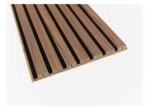 Maestro Latt wandpaneel met 7 latjes 277x28,7 cm 1,662m² 20mm zwart/warm walnut 2 stuks