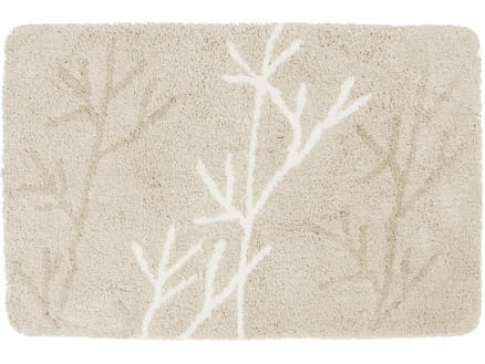 Differnz Leaf tapis de bain 90x60 cm beige 1