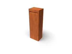 Geroba Letta boîte aux lettres acier corten rouille