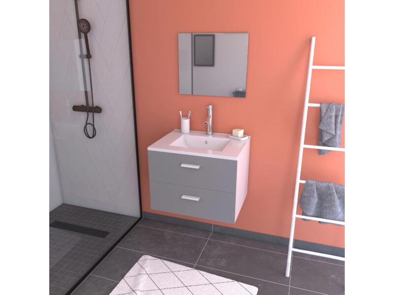Mobili Bagno 60 Cm Rovere Naturale 2 Cassetti E Piano Effetto Marmo Nero Lavabo Rotondo Bianco 71502640 Mobili Bagno 60 Cm Rovere Naturale 2 Cassetti E Piano Effetto Marmo Nero Lavabo Rotondo Bianco 71502640