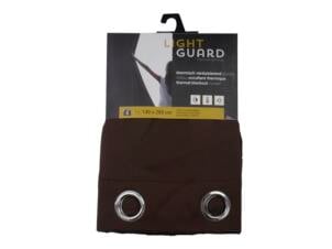 Light Guard Light Guard rideau thermique occultant 140x280 cm œillet espresso