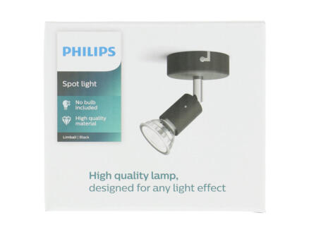 Philips Limbali LED plafondspot GU10 max. 50W zwart 1