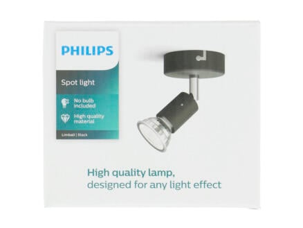 Philips Limbali spot de plafond LED GU10 max. 50W noir 1