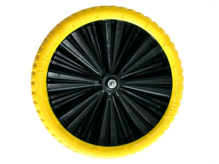 Altrad Limex roue de brouette increvable 400mm matière synthétique jaune 1