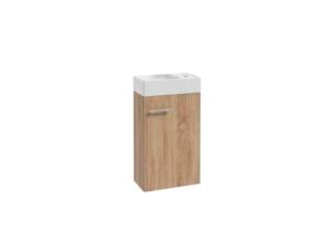 Lino Pack toiletmeubel met handenwasser 40 cm eik