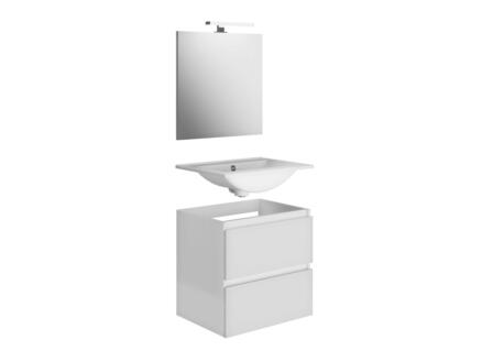 Allibert Livo meuble salle de bains 60cm 2 tiroirs blanc 1