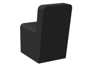 Allibert Loft-Game handdoekhaakje 2,5cm mat zwart