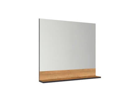 Allibert Loft-Game miroir avec tablette 80x71,6 cm chêne halifax 1