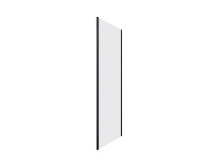Allibert Loft-Game paroi de douche 90x200 cm verre transparent noir 1