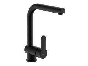 Schutte London robinet mitigeur cuisine avec bec extractible noir mat