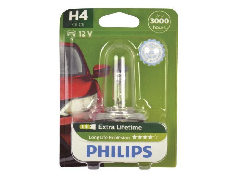 Philips LongLife EcoVision 12342LLECOB1 H4 gloeilamp voor koplamp 55W