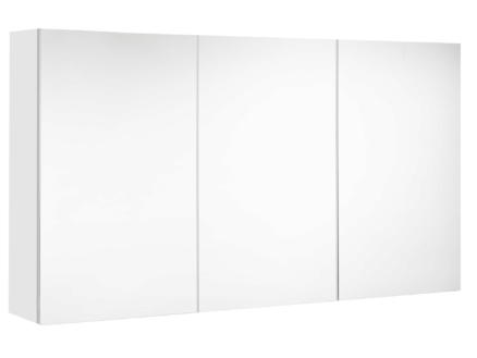 Allibert Look spiegelkast 120cm 3 deuren glanzend wit
