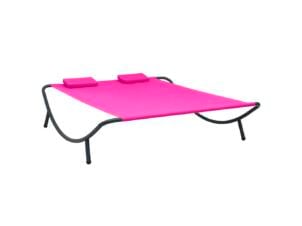 Loungebed stof roze