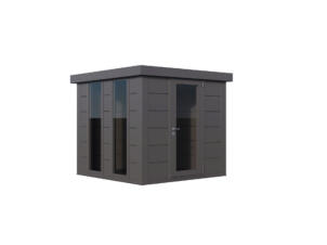 Telluria Luminato 2424 metalen tuinhuis 238x238x219 cm antraciet