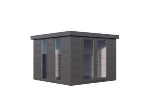 Telluria Luminato 3030 metalen tuinhuis 298x298x219 cm antraciet