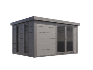 Telluria Luminato 3930 metalen tuinhuis 388x298x219 cm lichtgrijs